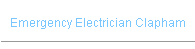 Emergency Electrician Clapham